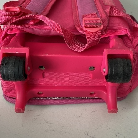 Minnie Mouse toddler rolling backpack suitcase and Minnie Mouse stuffed animal - Picture 8 of 17